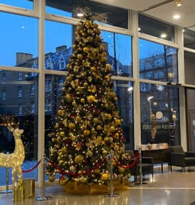 Christmas Decorator for Malls — commercial holiday decorating example by We Install Christmas Lights