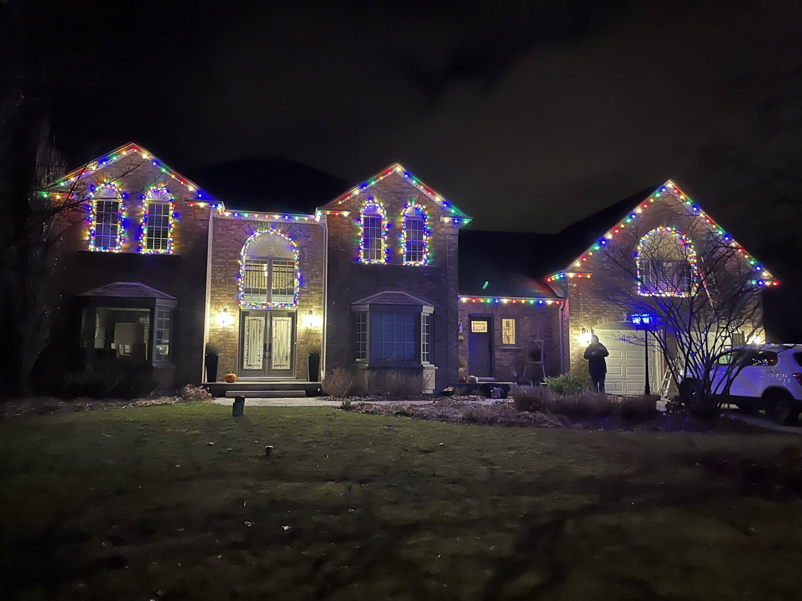 Residential Christmas Light Installation — by We Install Christmas Lights, London Ontario